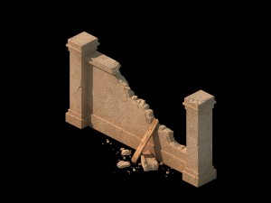 desert ancient battlefield - miscellaneous pieces 3D 모델