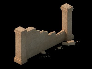 desert ancient battlefield - miscellaneous pieces 3D 모델