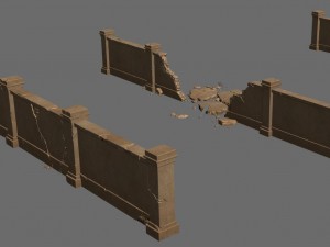 desert ancient battlefield - miscellaneous pieces 3D 모델