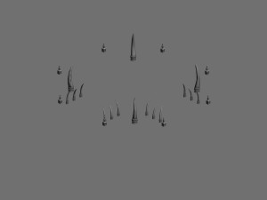 desert ancient battlefield - round altar 03 3D Model