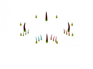 desert ancient battlefield - round altar 03 3D Model