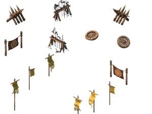 desert ancient battlefield - debris - 3D-Modell