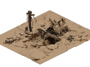 desert - monster lair 001 3D 模型
