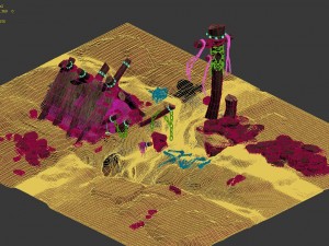 desert - monster lair 001 Model 3D