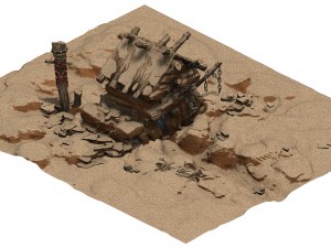 desert - monster lair 002 3D Model