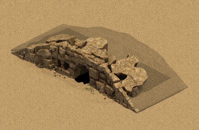 desert - monster nest 3 Model 3D .c4d .max .obj .3ds .fbx .stl .blend 