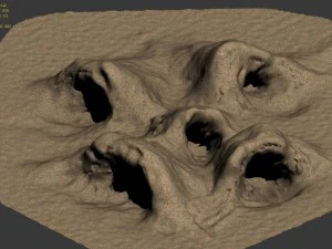 desert - monster nest 4 3D Model