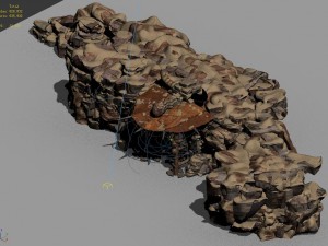 desert - monster camp 07 3D Model