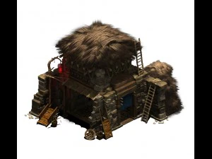 desert - stone house 05 3D Model