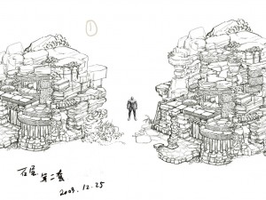 desert - stone house 01 3Dモデル