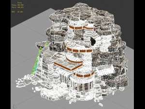desert - stone house 01 3D Model