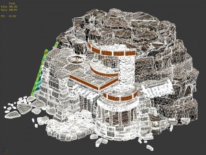 desert - stone house 02 Model 3D