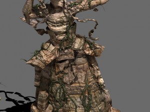 desert - stone house 02 Model 3D