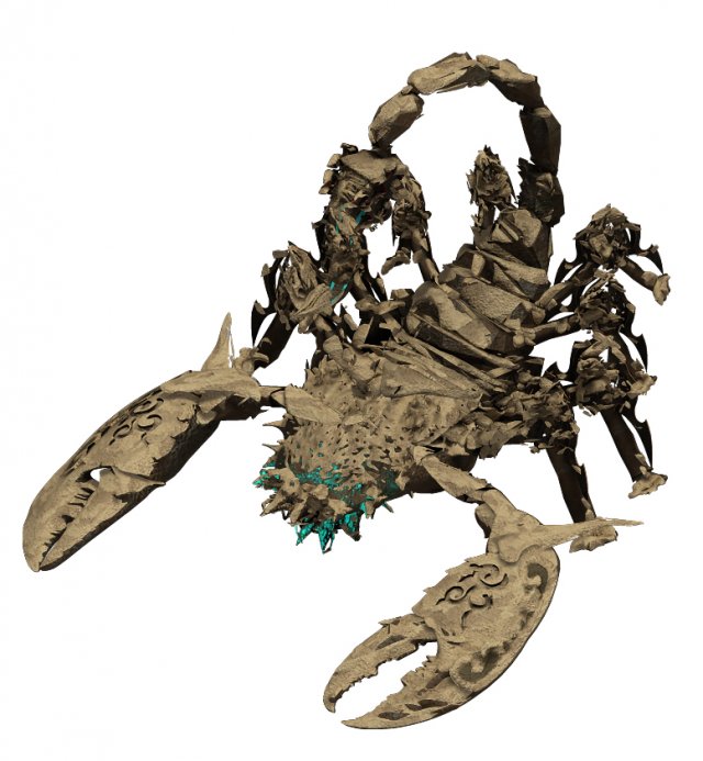 desert - scorpio 3Dモデル .c4d .max .obj .3ds .fbx .stl .blend 