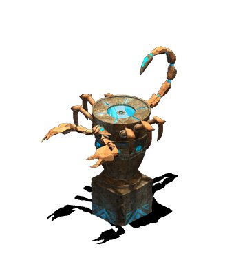 desert - scorpion stone Model 3D .c4d .max .obj .3ds .fbx .stl .blend 