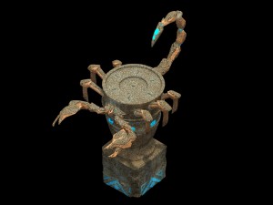 desert - scorpion stone Model 3D