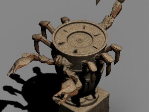 desert - scorpion stone Model 3D