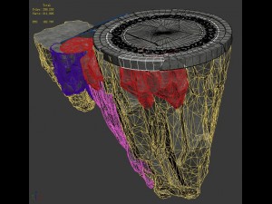 yamagata - white chishan transmission platform 3D-Modell