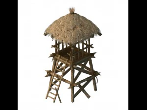कुटिया जनजाति - वॉचटावर 01 3D मॉडल