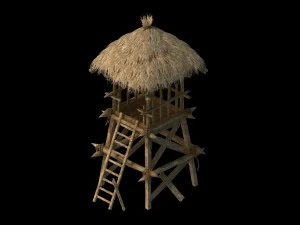 cottage tribe - watchtower 01 3D Model