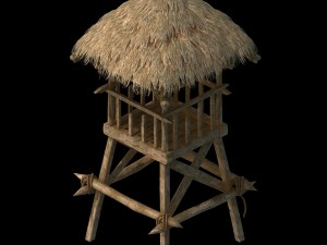 cottage tribe - watchtower 02 3D Model