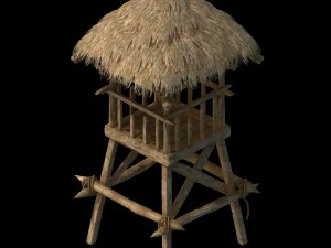 cottage tribe - watchtower 02 3D Model