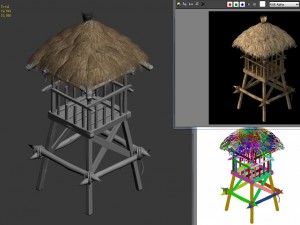 cottage tribe - watchtower 02 3D Model