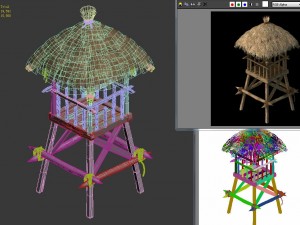cottage tribe - watchtower 02 3D Model