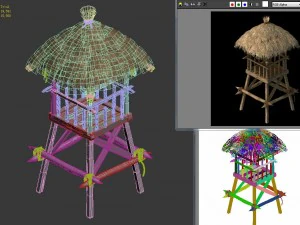 cottage tribe - watchtower 02 3D Model