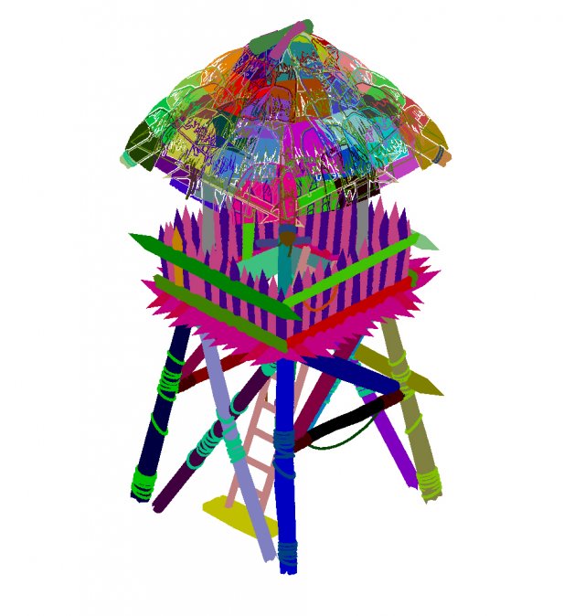 cottage tribe - watchtower 03 3Dモデル .c4d .max .obj .3ds .fbx .stl .blend 