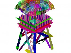 tribo cottage - torre de vigia 03 Modelo 3D