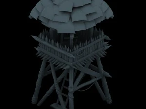 cottage tribe - watchtower 03 3D Model