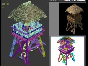 cottage tribe - watchtower 03 3D Model