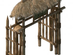 cottage horde - gate arch 01 3D-Modell