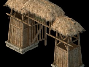 cottage tribe - entrance arch 02 3Dモデル