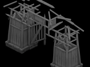 cottage tribe - entrance arch 02 3D Model