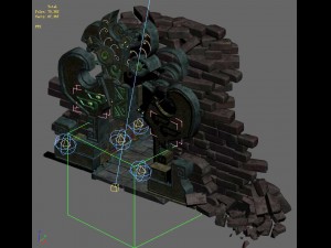 ancient ruins - mountain entrance 01 3D 모델