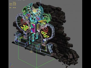 ancient ruins - mountain entrance 01 3D 모델