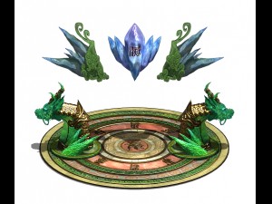 glazed tianyuan qi - round array eye 7 Modello 3D