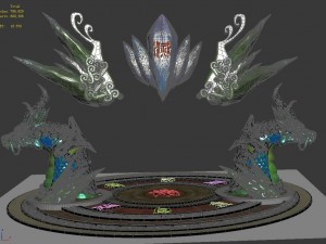 glazed tianyuan qi - round array eye 7 Modello 3D