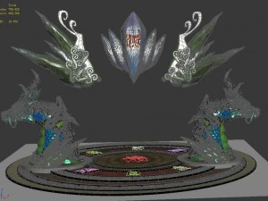 glazed tianyuan qi - round array eye 7 3D Model