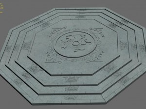 stone chamber surface -02 3D Model