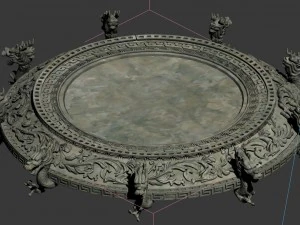 stone round chassis 3D Model