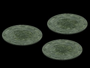stone round chassis 02 3D 模型