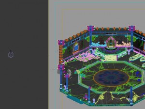 indoors - broken old tower Model 3D