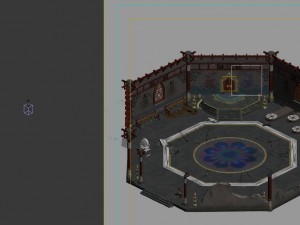 indoors - broken old tower Model 3D