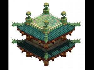 sky city - spirit tower 3D Model