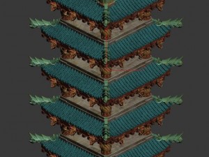 sky city - spirit tower 3D Model