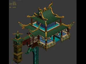 temple - theme building 3D Model