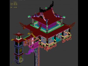 temple - theme building Model 3D